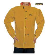 金黃色上身全皮焊服